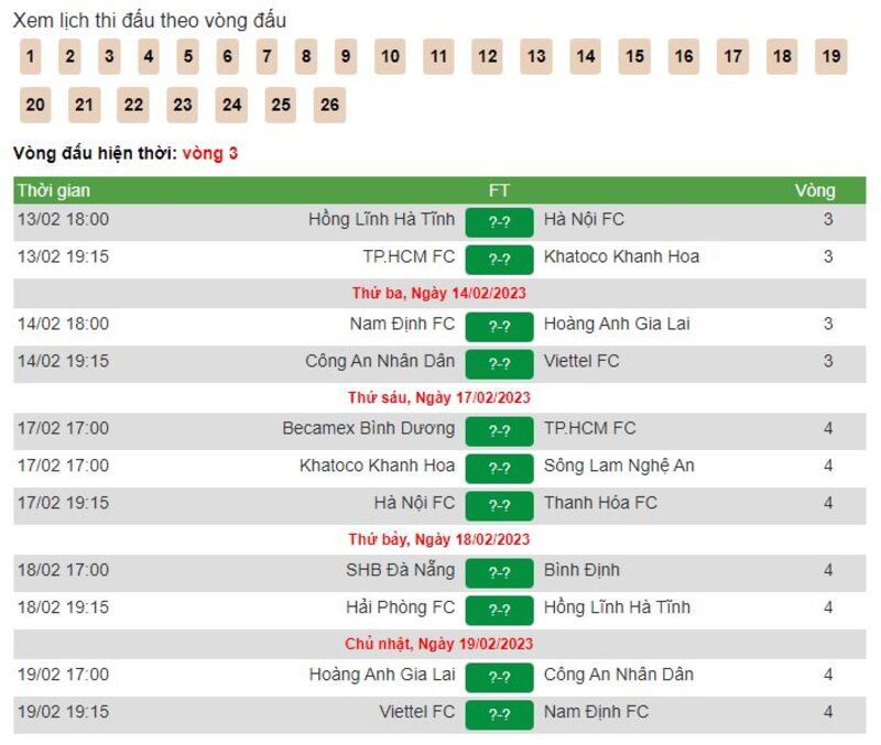 Lịch thi đấu V League h&ocirc;m nay v&agrave; ng&agrave;y mai ch&iacute;nh x&aacute;c tại thethaobetvn.top 