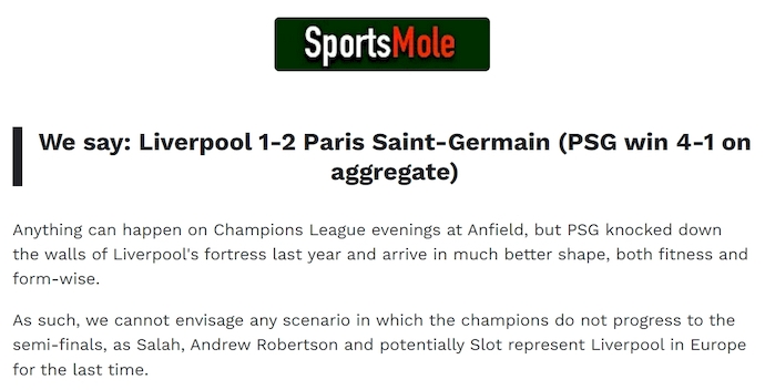 Chuy&ecirc;n gia Tony Ansell dự đo&aacute;n Liverpool vs PSG, 2h00 ng&agrave;y 15/4 - Ảnh 1