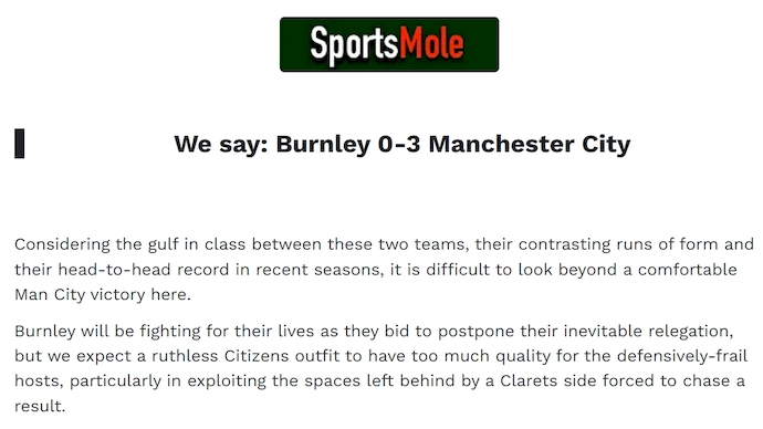 Chuyên gia Tony Ansell dự đoán Burnley vs Man City, 2h00 ngày 23/4 - Ảnh 1