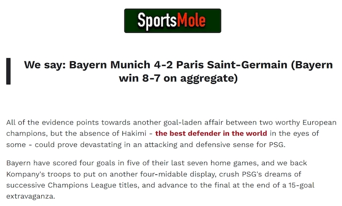 Chuyên gia Tony Ansell dự đoán Bayern Munich vs PSG, 2h00 ngày 7/5 - Ảnh 1