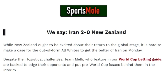 Chuy&ecirc;n gia Tony Ansell dự đo&aacute;n Iran vs New Zealand, 8h00 ng&agrave;y 16/6 - Ảnh 1