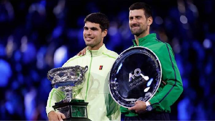 Djokovic trở lại top 3 ATP sau Úc Mở rộng, Alcaraz nới rộng khoảng cách với Sinner