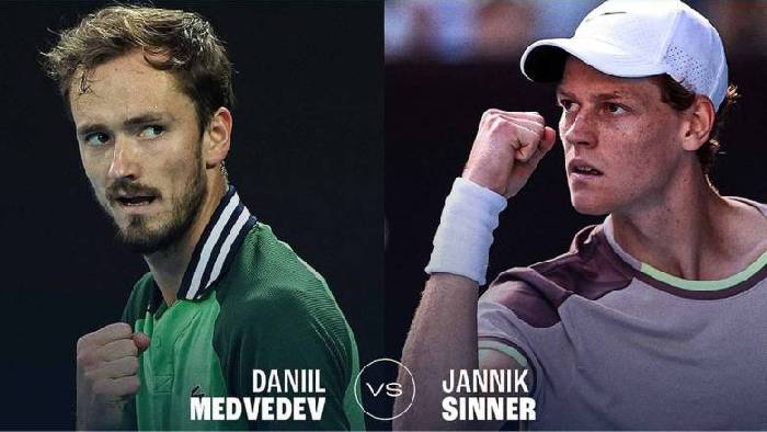 Link trực tiếp tennis Sinner vs Medvedev - Chung kết Indian Wells Masters, 4h00 ngày 16/3