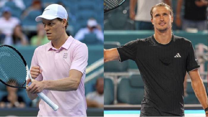 Sinner và Zverev cùng thắng ‘thần tốc’ ở vòng tứ kết Miami Open 2026